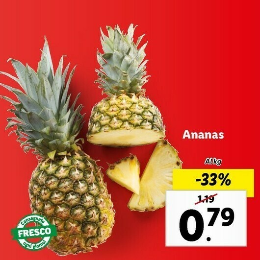 Ananas offerta di Lidl