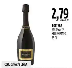 Carico Cash & Carry Bottega Spumante Millesimato offerta