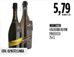 Carico Cash & Carry Mionetto Valdobbiadene Prosecco offerta