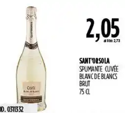 Carico Cash & Carry Sant'Orsola spumante cuvée blanc de blancs brut offerta