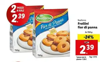 Lidl Realforno - fior di panna 700 g(ml) offerta