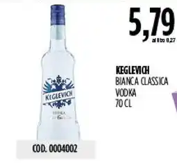 Carico Cash & Carry Keglevich Bianca Classica Vodka offerta