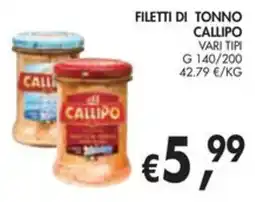 èccoMI Filetti di tonno Callipo offerta