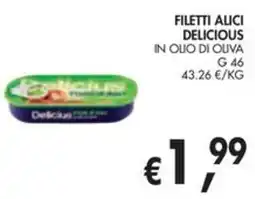 èccoMI Filetti alici delicious offerta
