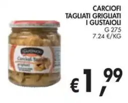 èccoMI Carciofi tagliati grigliati I Gustaioli offerta