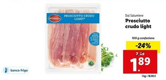 Lidl Prosciutto crudo light offerta