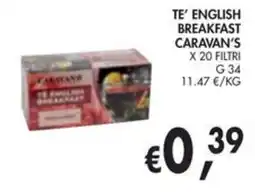 èccoMI Te' English Breakfast Caravan's offerta