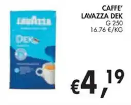 èccoMI Caffè Lavazza Dek offerta
