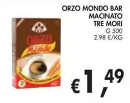 èccoMI Orzo Mondo Bar Macinato Tre Mori offerta