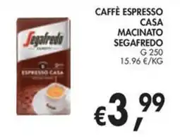 èccoMI Caffè espresso casa macinato Segafredo offerta