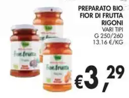 èccoMI Preparato bio fior di frutta Rigoni offerta