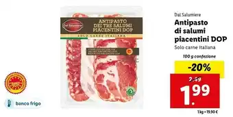 Antipasto dei tre salumi piacentini 120 g(ml)