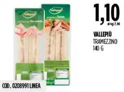 Carico Cash & Carry Vallepiù tramezzino offerta