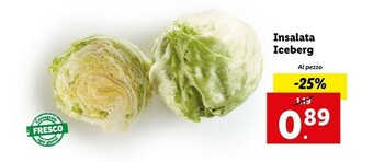 Lidl Insalata iceberg offerta