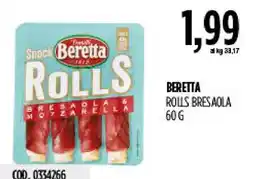Carico Cash & Carry Beretta rolls bresaola offerta