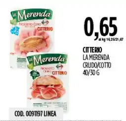 Carico Cash & Carry Prosciutto Crudo Citterio La Merenda offerta