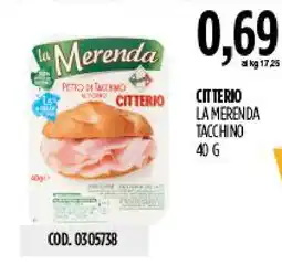 Carico Cash & Carry Citterio la merenda tacchino offerta