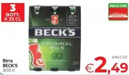 Eurospar Birra BECK'S offerta