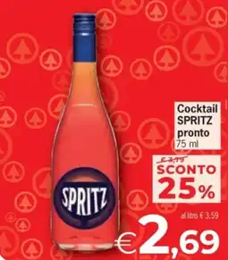 Eurospar Spritz cocktail pronto offerta