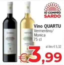 Eurospar Vino QUARTU Vermentino/Monica offerta