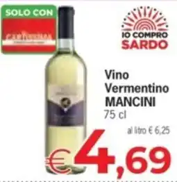 Eurospar Vino Vermentino Mancini offerta