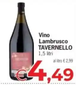 Eurospar Vino Lambrusco Tavernello offerta