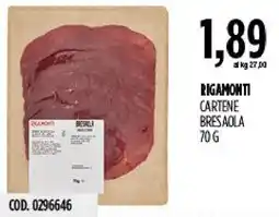 Carico Cash & Carry Rigamonti Bresaola offerta
