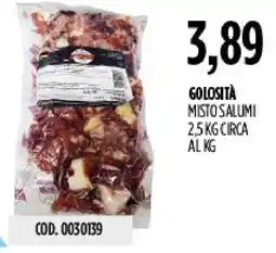 Carico Cash & Carry Golosità misto salumi offerta