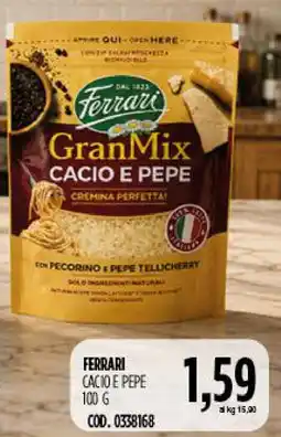Carico Cash & Carry Ferrari GranMix Cacio e Pepe offerta