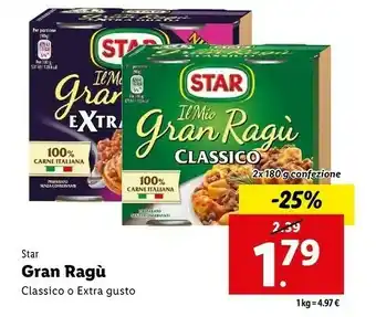 Lidl Gran ragu offerta