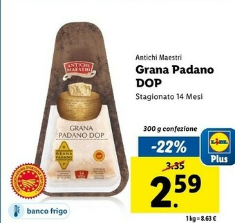 Lidl Grana padano dop offerta