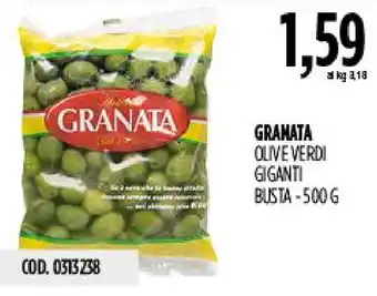 Carico Cash & Carry Granata olive verdi giganti offerta