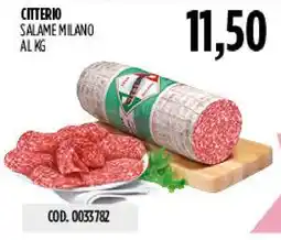 Carico Cash & Carry Salame Milano Cirio offerta