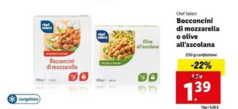 Lidl Bocconcini di mozzarella o olive all'ascolana offerta