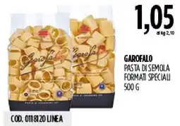 Carico Cash & Carry Garofalo pasta di semola formati speciali offerta