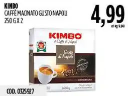 Carico Cash & Carry Kimbo Caffè Macinato Gusto Napoli offerta