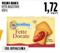 Carico Cash & Carry Mulino Bianco Fette Dorate offerta