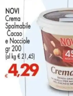 Despar NOVI Crema Spalmabile Cacao e Nocciole offerta