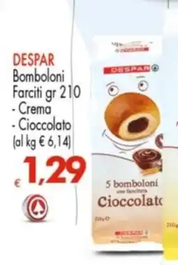 Despar Bomboloni Farciti Cioccolato offerta