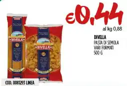 Carico Cash & Carry Divella pasta di semola offerta