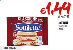 Carico Cash & Carry Sottilette classiche offerta