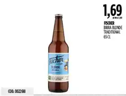 Carico Cash & Carry Fischer Birra Blonde Traditional offerta