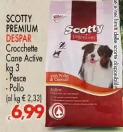 Despar Scotty Premium Crocchette Cane Active offerta