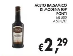 èccoMI Aceto balsamico di Modena IGP Ponti offerta