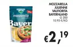 èccoMI Mozzarella julienne valfiorita bayerland offerta