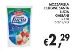 èccoMI Mozzarella ciliegine santa lucia offerta