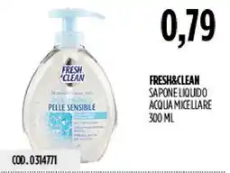 Carico Cash & Carry Fresh&clean sapone liquido acqua micellare offerta
