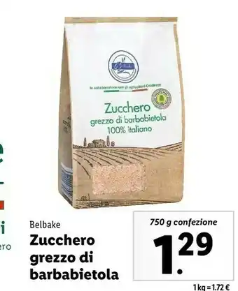 Lidl Zucchero grezzo di barbabietola 750 g(ml) offerta