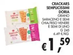 èccoMI Crackars semplicissimi Doria offerta