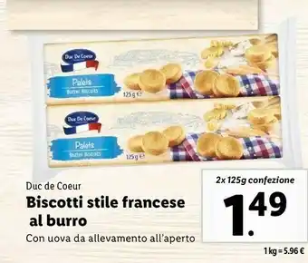 Lidl Biscotti stile francese al burro offerta